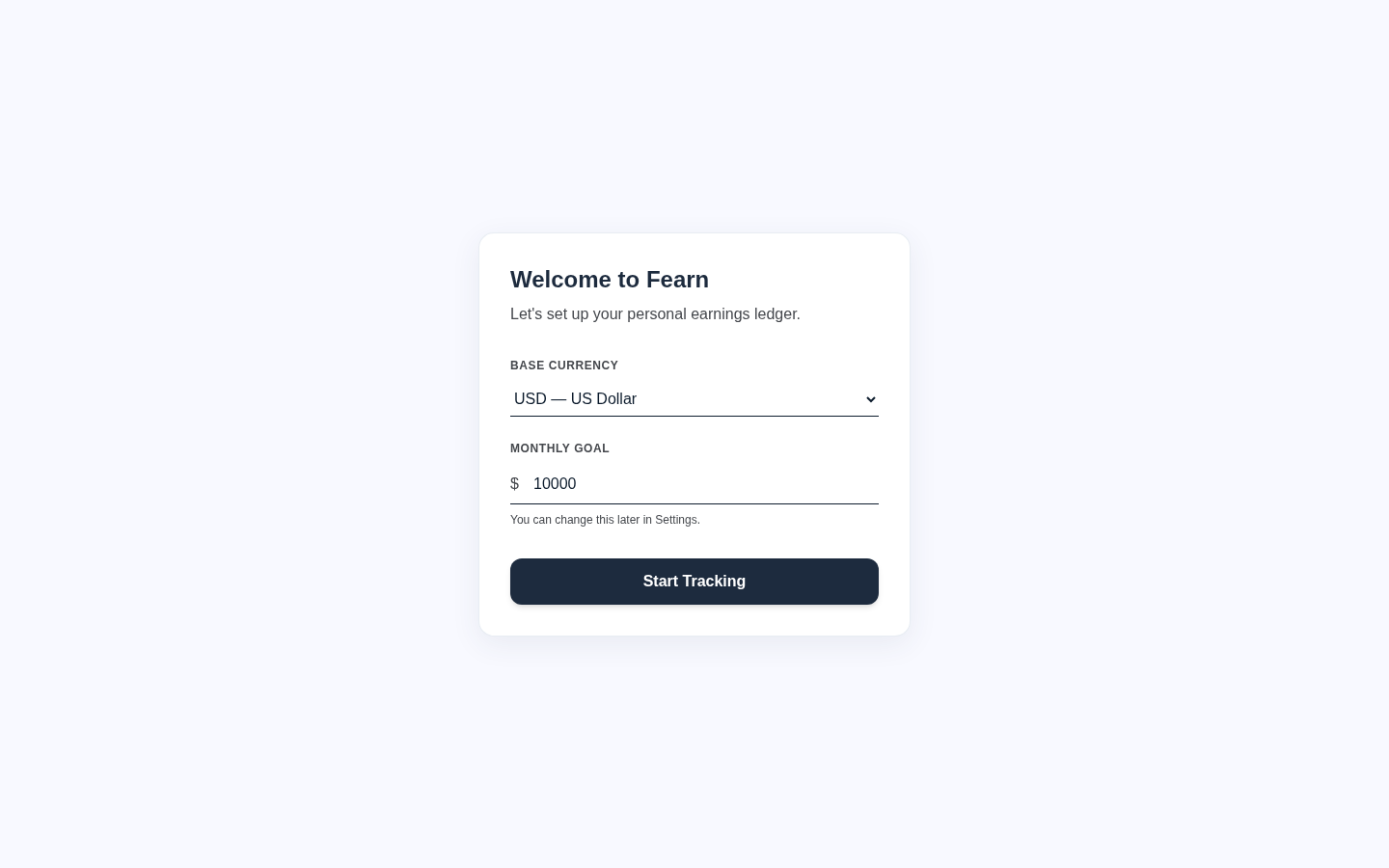 Fearn webpage screenshot
